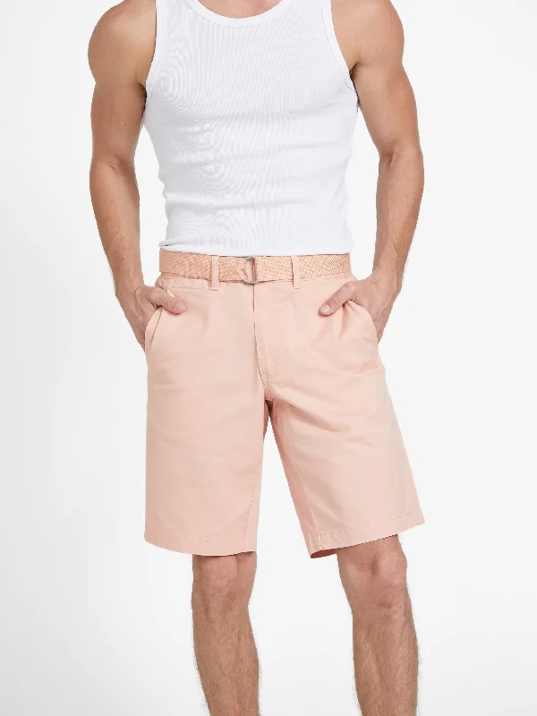 Abel Stretch Flat-Front Shorts