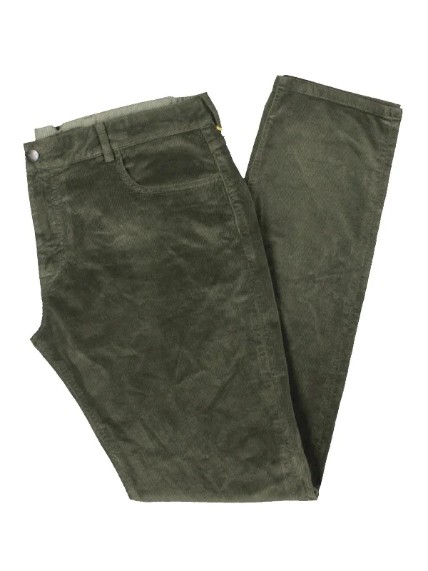 Mens Corduroy Classic Rise Straight Leg Pants