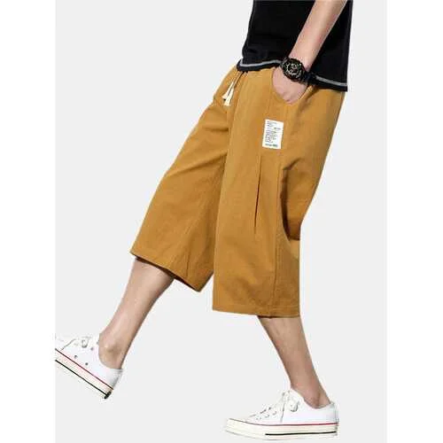 95% Cotton Linen Ethnic Shorts