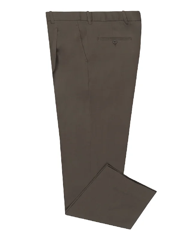 Fresco: Soft Light Brown Stretch Twill Pants