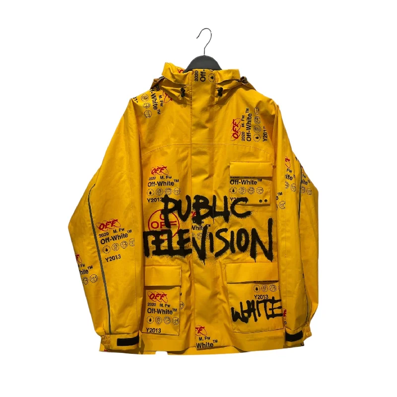 OFF-WHITE/Jacket/S/Gore-Tex/YLW/All Over Print/