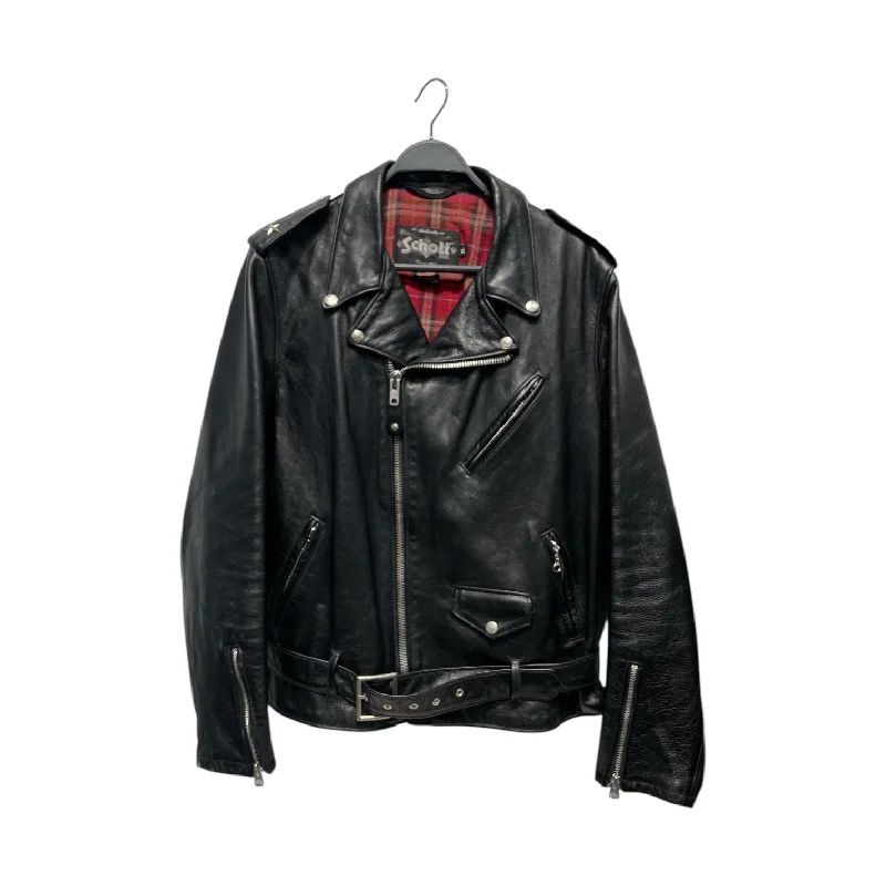 Schott/Flight Jkt/40/Leather/BLK/Black Leather Jacket