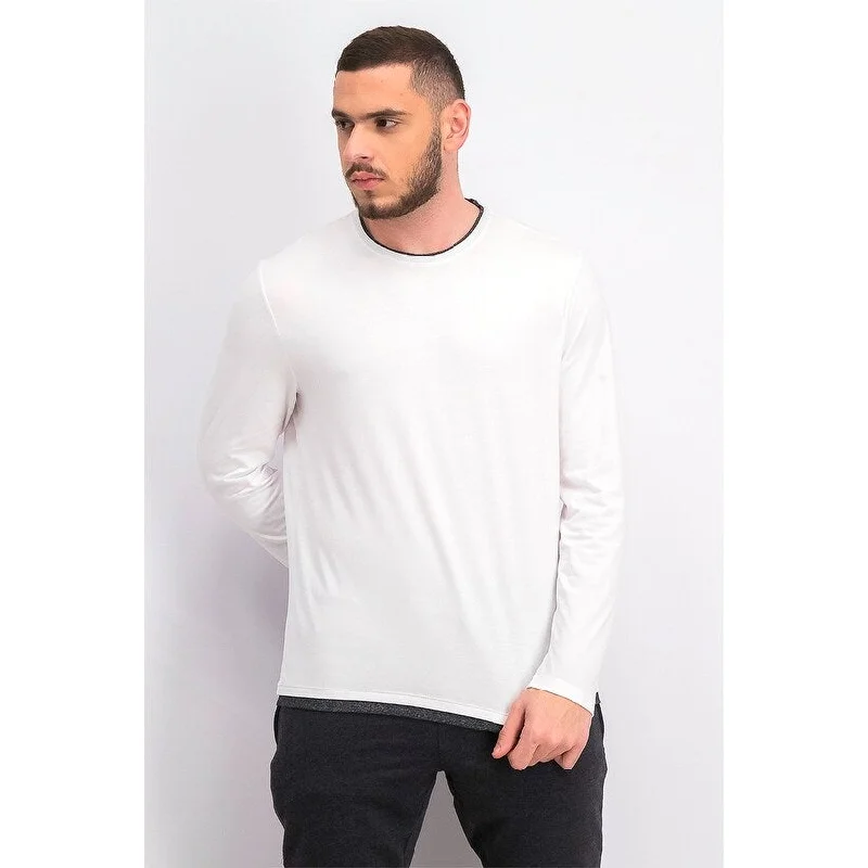 Alfani Men's Layered-Look T-Shirt White Size Medium