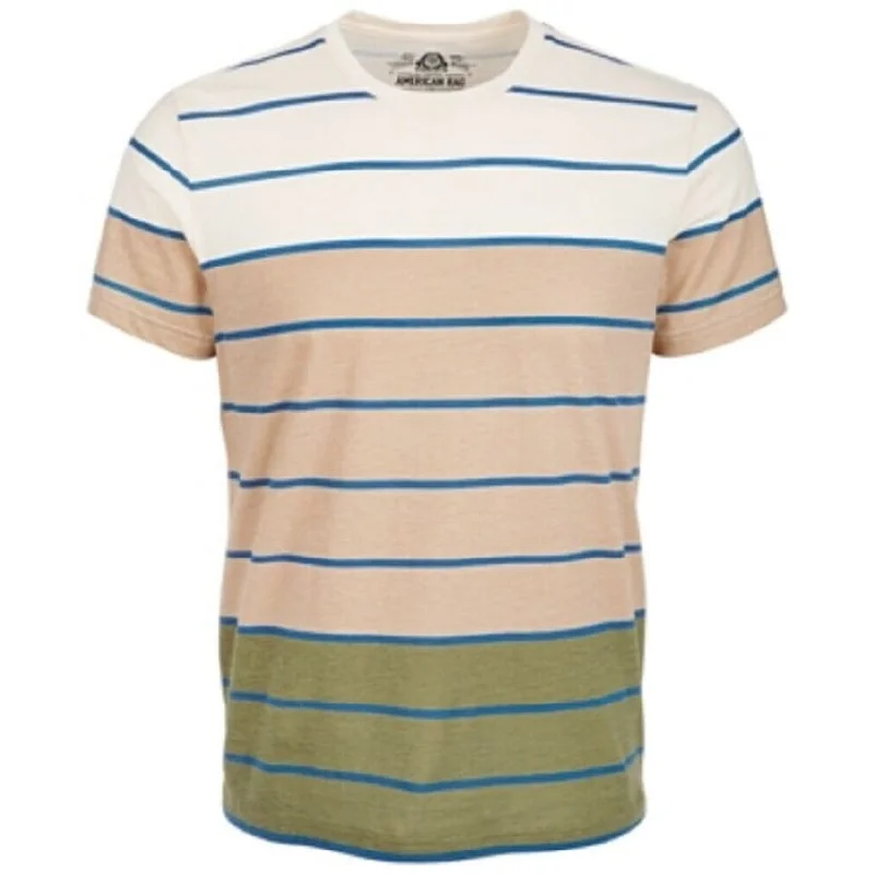 American Rag Men's Striped Pocket T-Shirt White Size Extra Large - XL