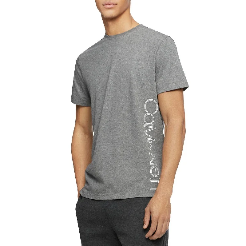 Calvin Klein Men's Side Logo T-Shirt Gray Size X-Small