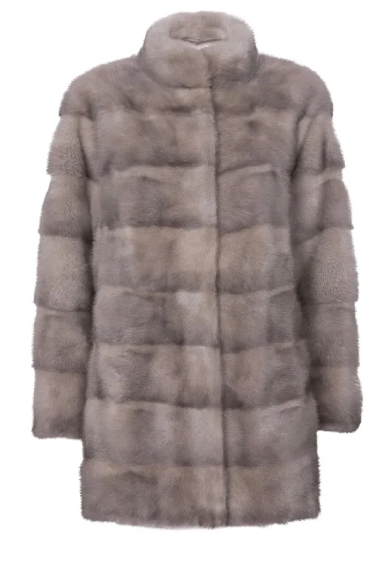 CECILIA Midi Mink Coat