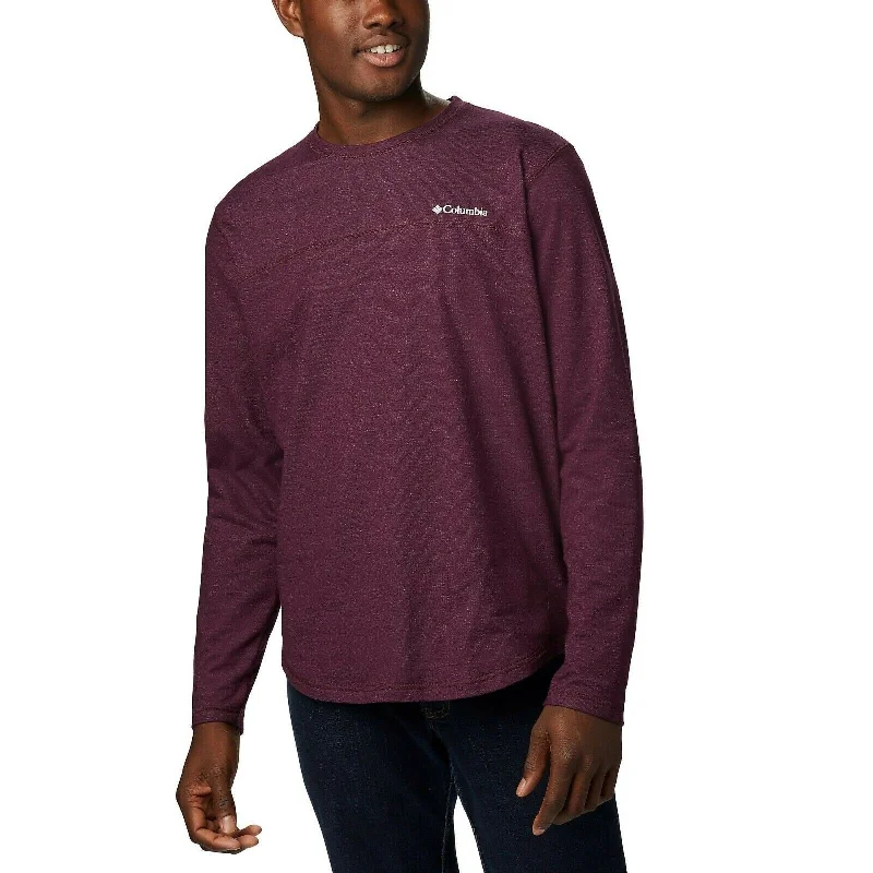 Columbia Men's Rugged Ridge Long-Sleeve T-Shirt Purple Size X-Large