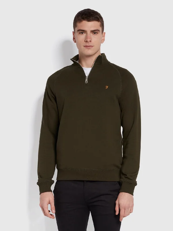 FARAH Jim Quarter Zip Sweatshirt