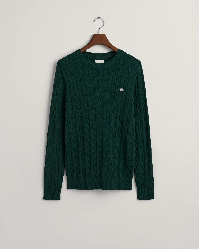 GANT Cotton Cable Crew Neck