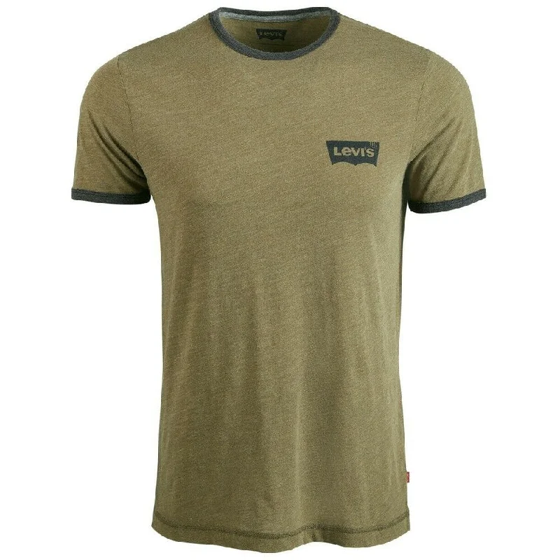 Levi's Men's Logo Graphic T-Shirt Dark Olive Size Extra Large - X-Large