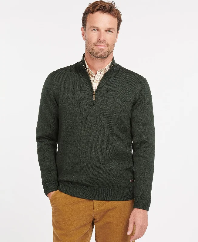 Barbour Men's Gamlin Half Zip Sweater - Olive