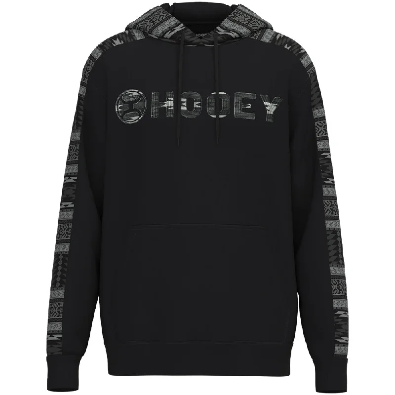 "Canyon" Black w/Grey Aztec Hoody