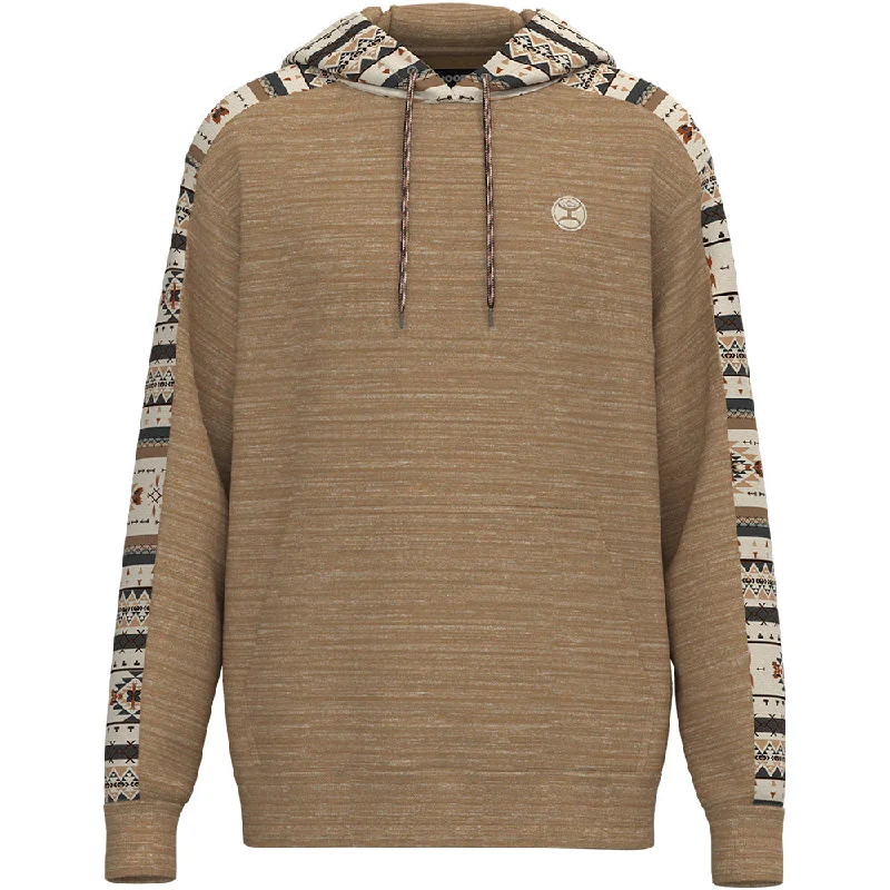 "Canyon" Light Brown w/Pattern Hoody