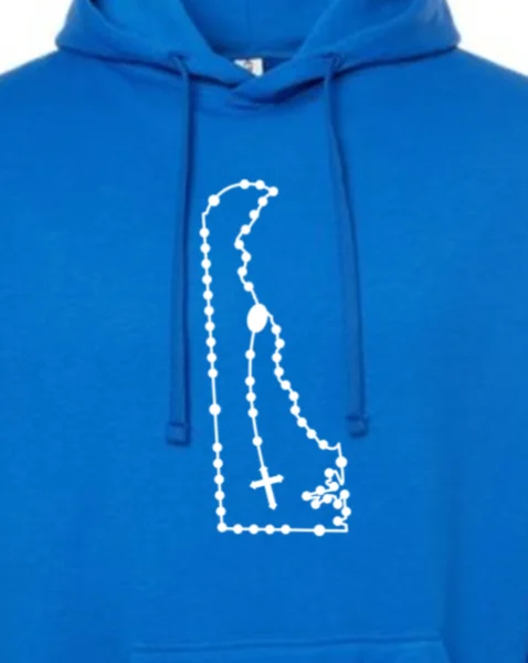 Delaware Catholic Rosary Hoodie Sweatshirt