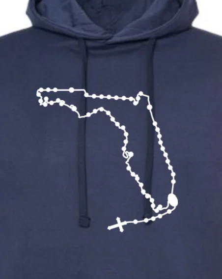 Florida Catholic Rosary Hoodie Sweatshirt