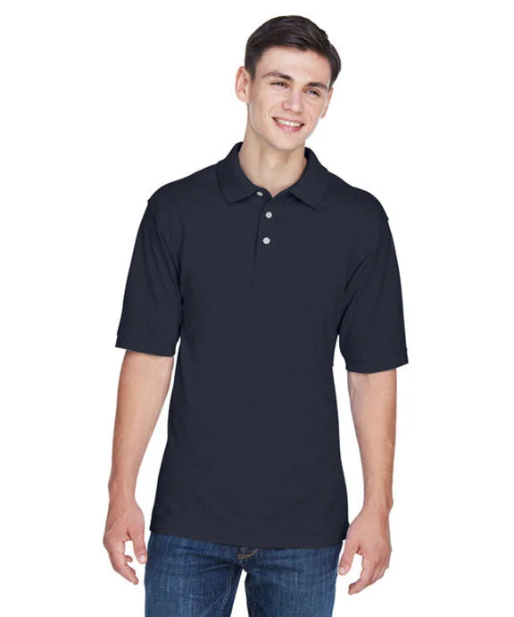 M265T - Harriton Mens Tall 5.6 oz. Easy Blend™ Polo Shirt | Navy