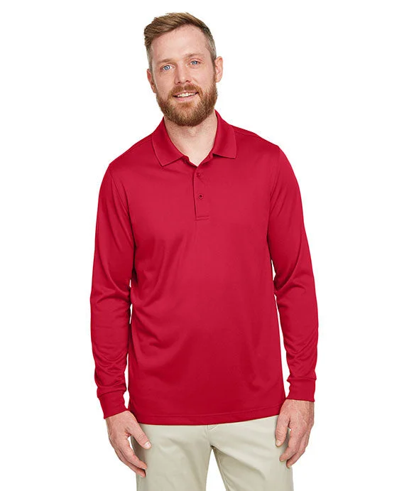 M348LT - Harriton Mens Tall Advantage Long Sleeve Snag Protection Plus IL Polo Shirt | Red