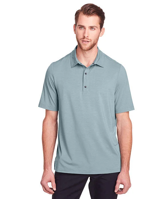 NE100 - North End Mens JAQ Snap-Up Stretch Performance Polo Shirt | Opal Blue