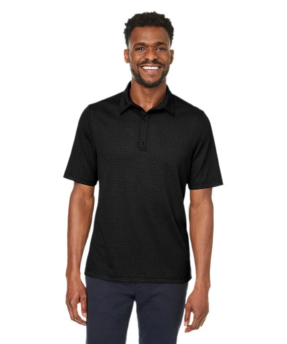 NE102 - North End Mens Replay Recycled Polo Shirt | Black