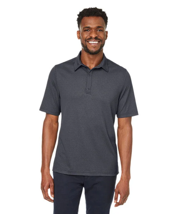 NE102 - North End Mens Replay Recycled Polo Shirt | Carbon