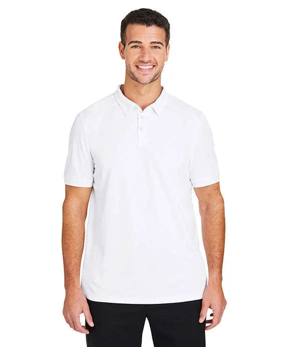 NE112 - North End Mens Express Tech Performance Polo Shirt | White