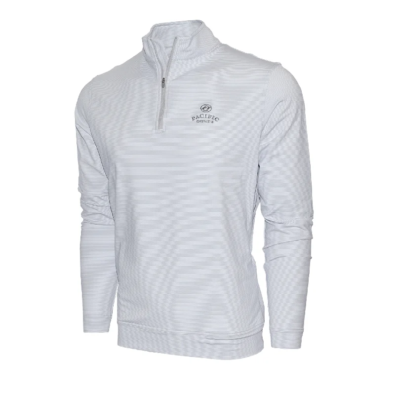 Perth Sugar Stripe Performance 1/4 Zip - Pacific Dunes