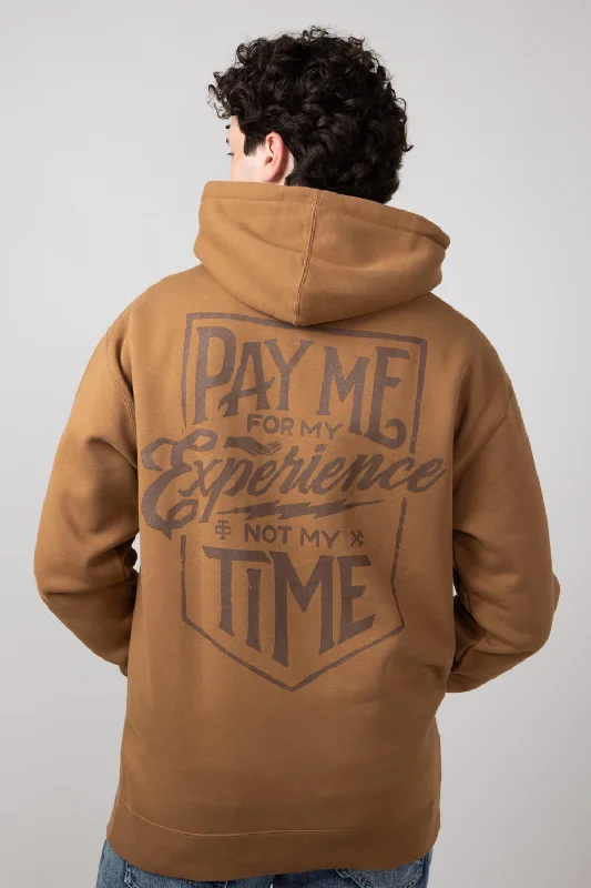 Troll Co. Pay Me Hoodie for Men in Saddle | TC1282-SADDLE