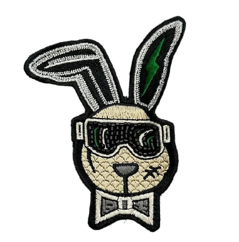 Bunny With A Tie Embroidery Patch