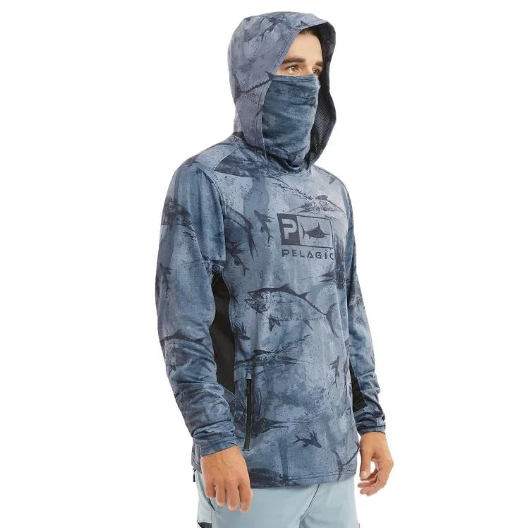 Pelagic Long Sleeve T-Shirts Hooded Fishing Shirt