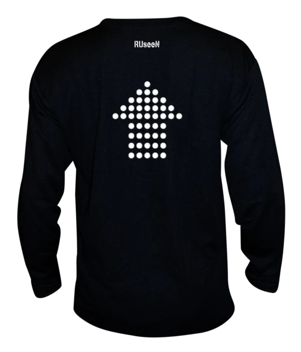 Unisex Reflective Long Sleeve Shirt - Dotted Arrows